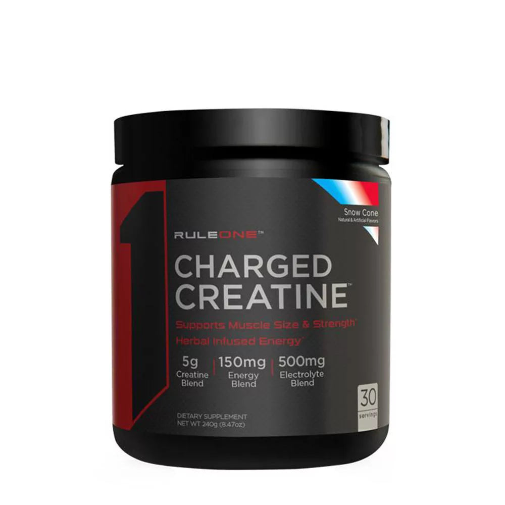 Rule1 Charged Creatin (240 g, Snow Cone)
