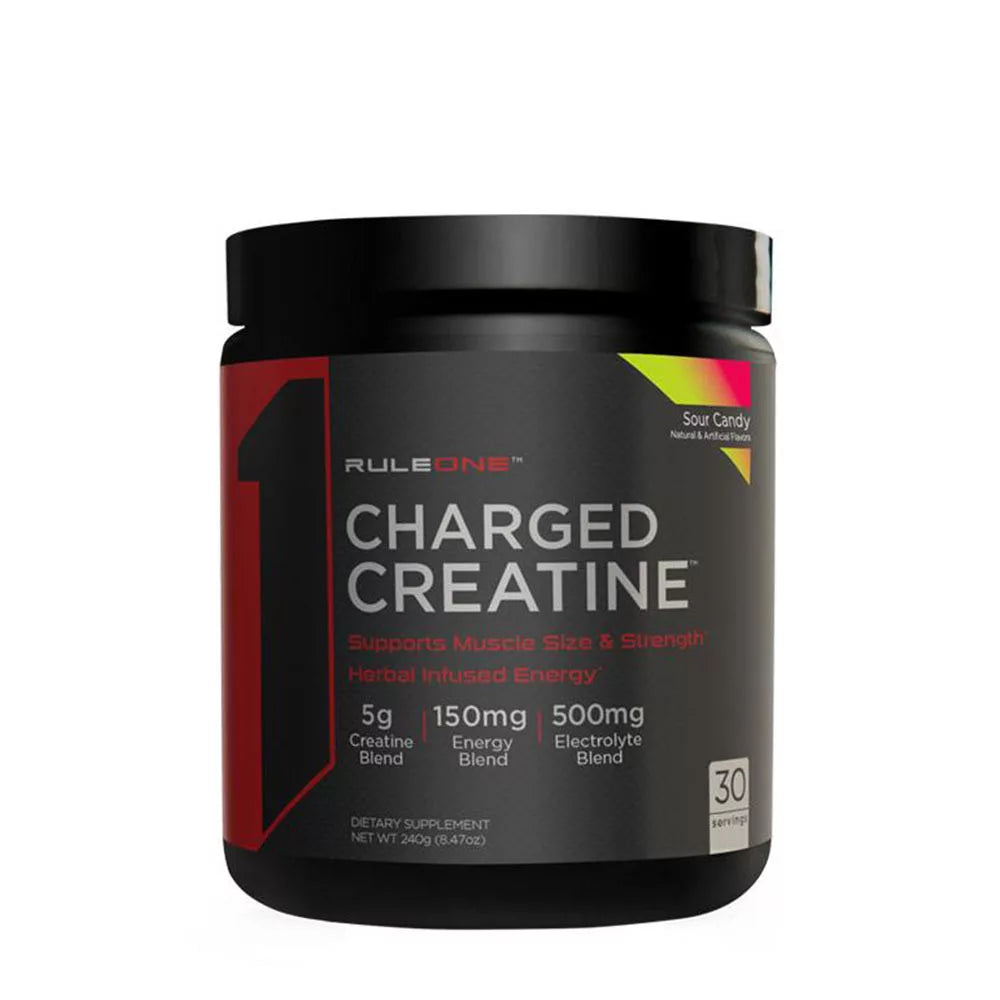 Rule1 Charged Creatin (240 g, Sour Candy)