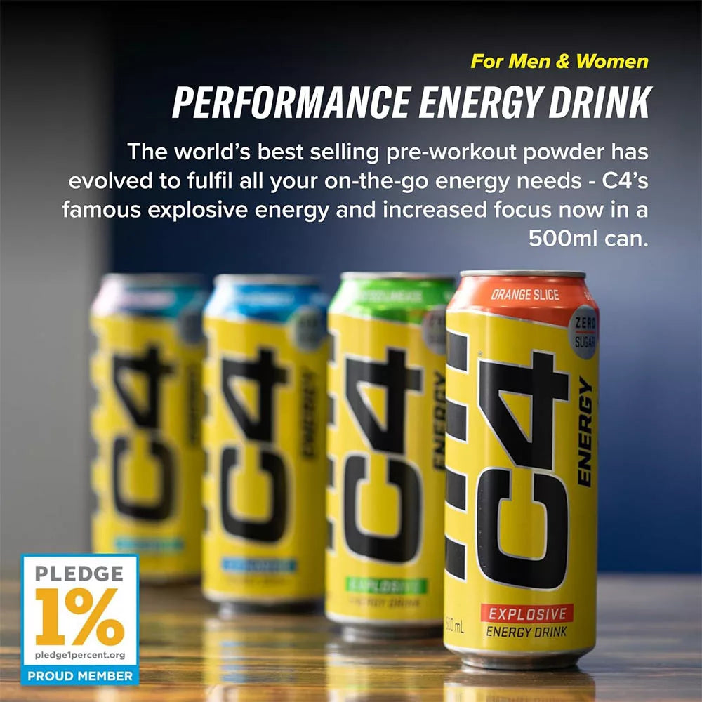 Cellucor C4 Explosive Energy Drink (500 ml, Cosmic Rainbow)