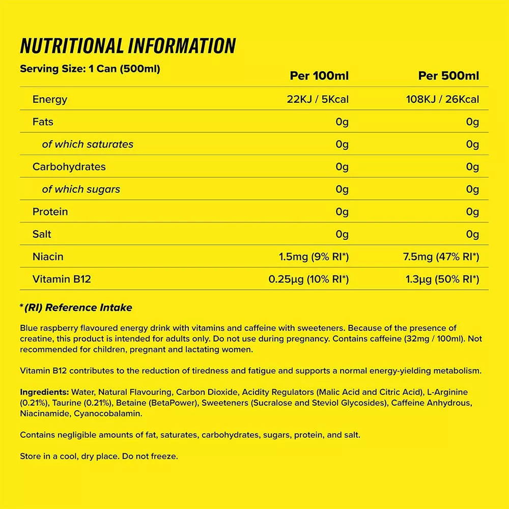 Cellucor C4 Explosive Energy Drink (500 ml, Cosmic Rainbow)
