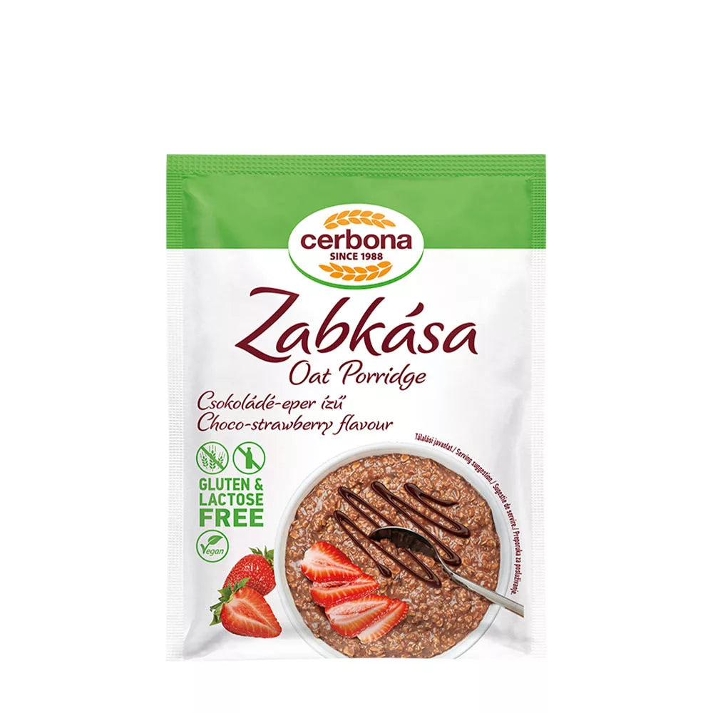 Cerbona Gluten Free Chocolate-Strawberry Flavour Oat Porridge (50 g)