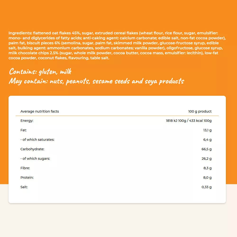Cerbona Milk Chocolate-Biscuit Granola (450 g)