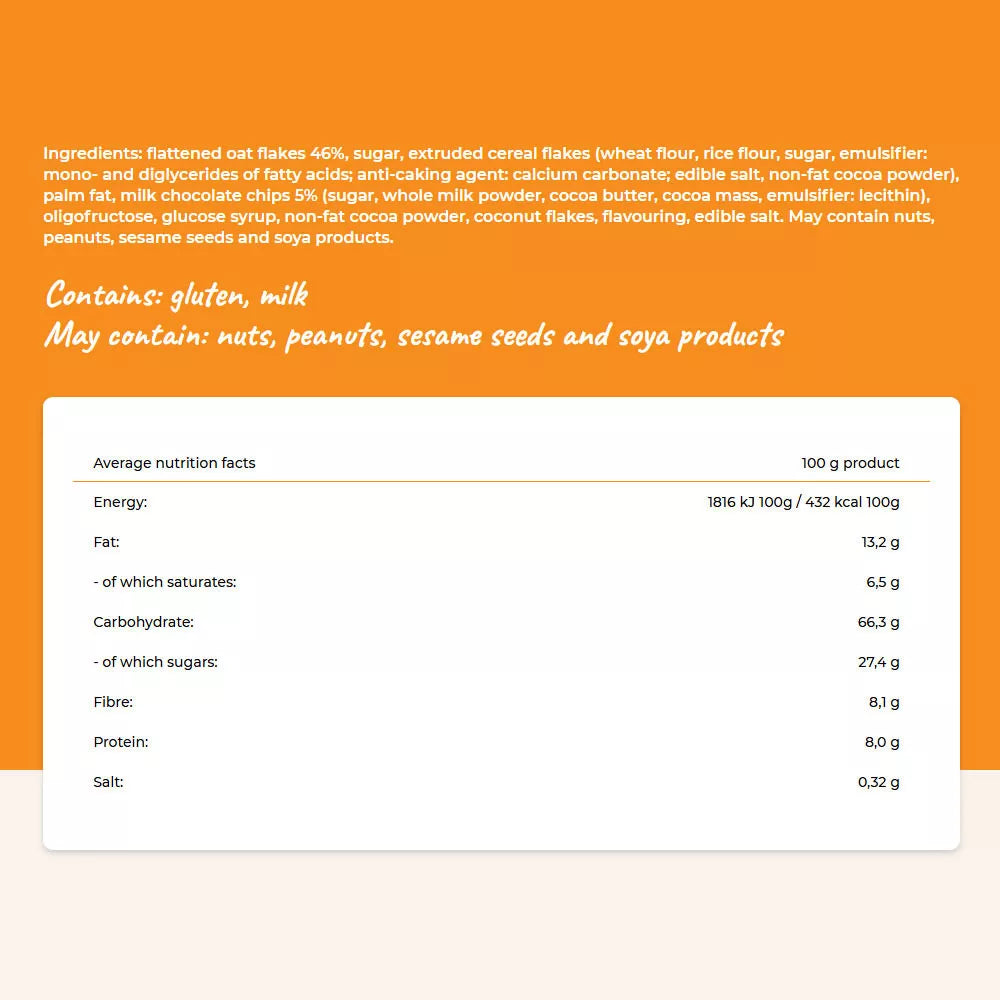 Cerbona Milk Chocolate Granola (450 g)