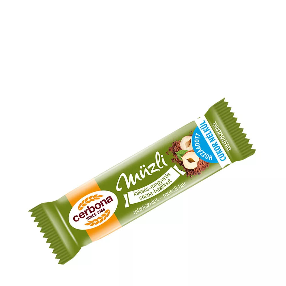 Cerbona Cocoa-Hazelnut Muesli Bar (20 g)