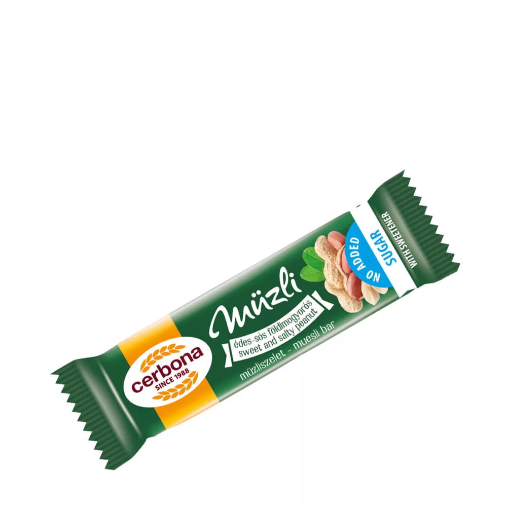 Cerbona Sweet-Salty Peanut Muesli Bar (20 g)