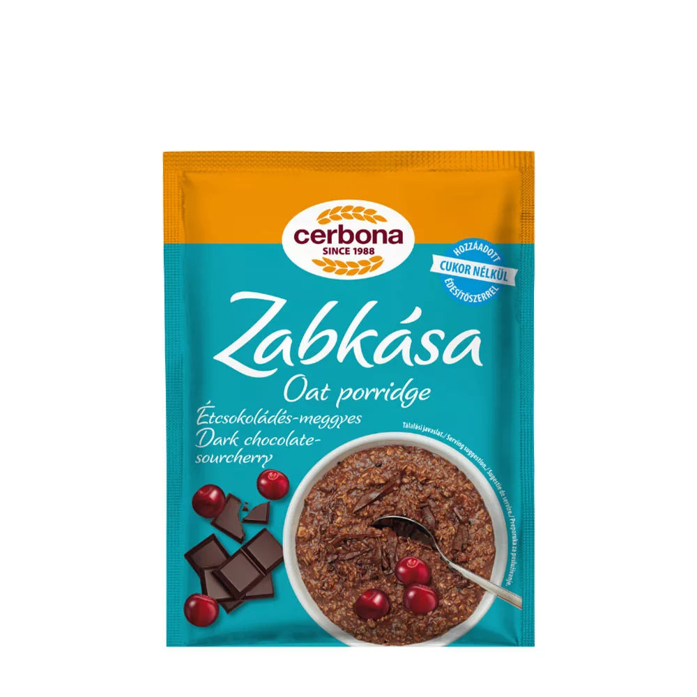 Cerbona Dark Chocolate- Sour Cherry Porridge (50 g)