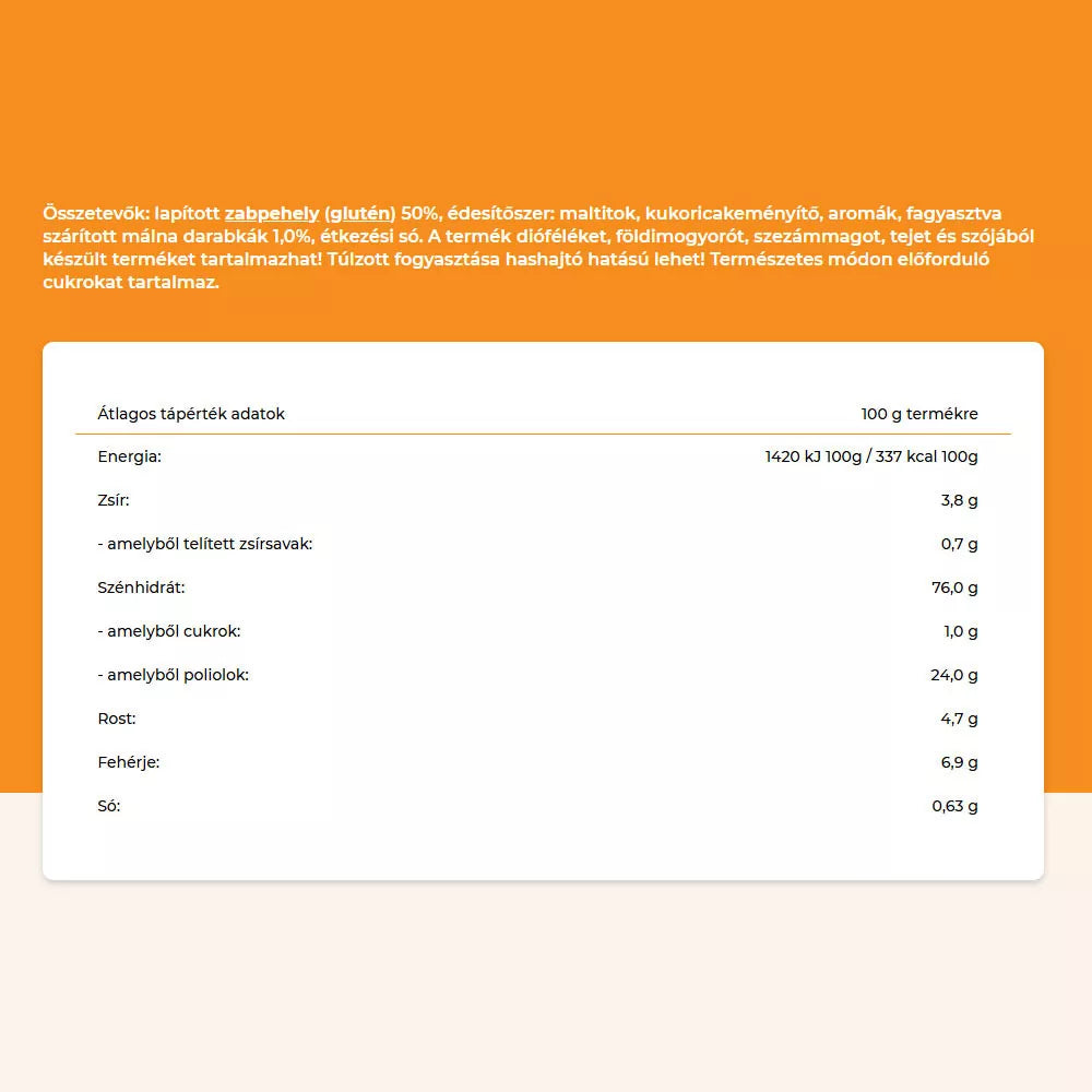 Cerbona Raspberry-Cheesecake Porridge (50 g)