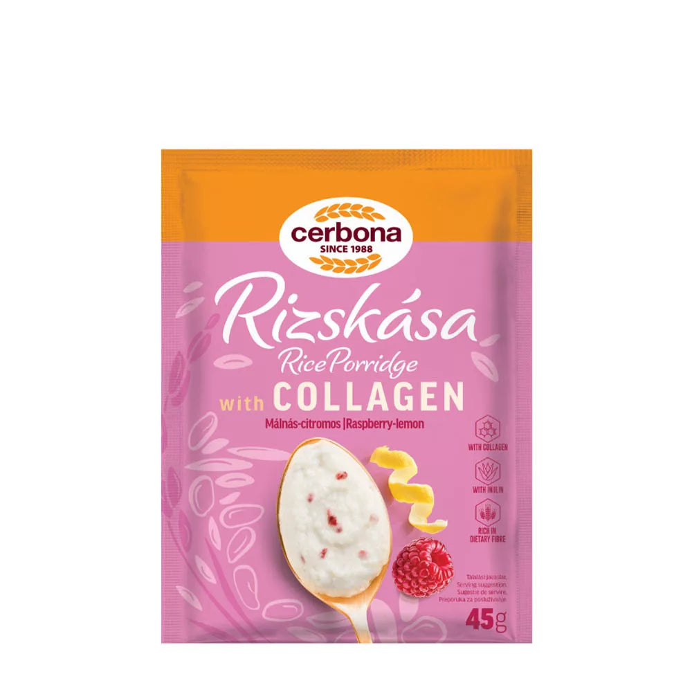 Cerbona Rice Porridge With Collagen (Raspberry-Lemon) (45 g)