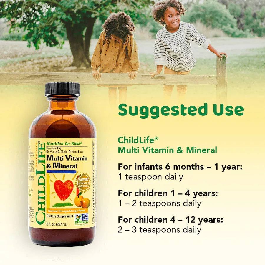 ChildLife Children’s Multi Vitamin & Mineral (237 ml, Orange Mango)