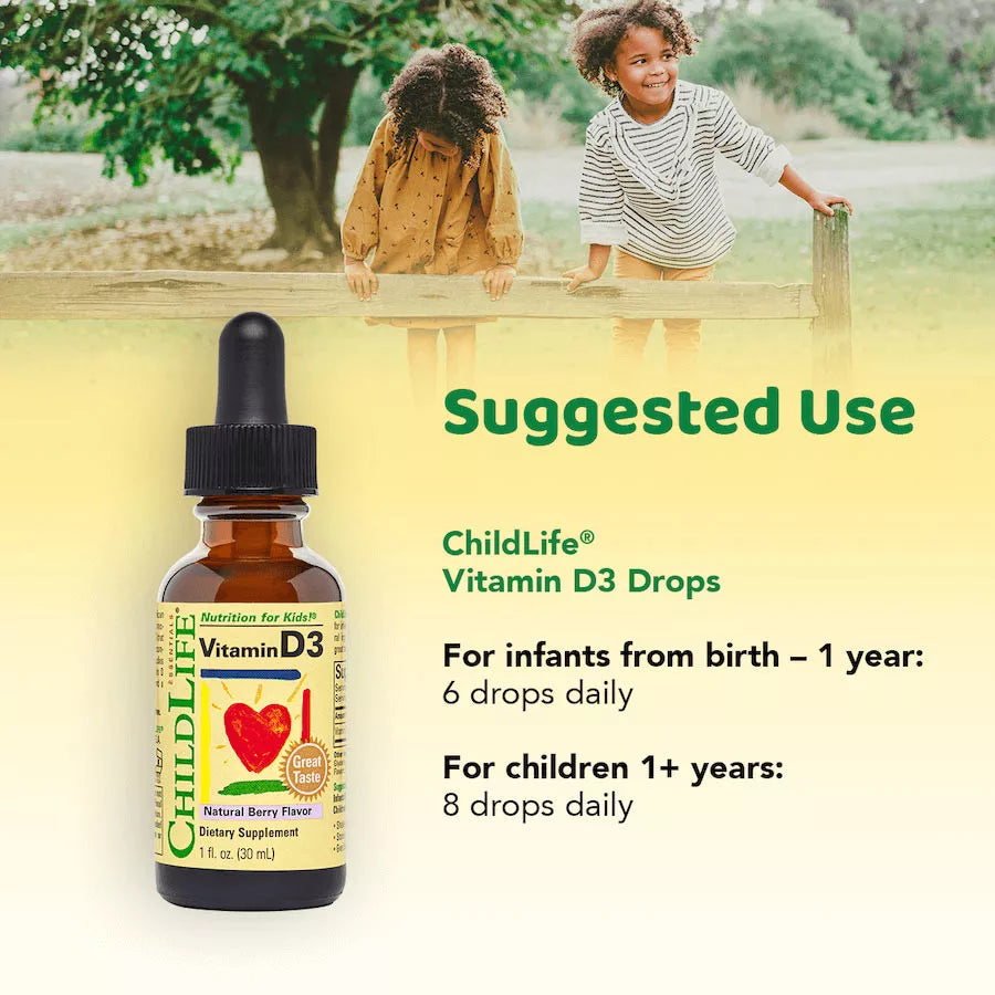 ChildLife Vitamin D3 Drops (30 ml, Berry)