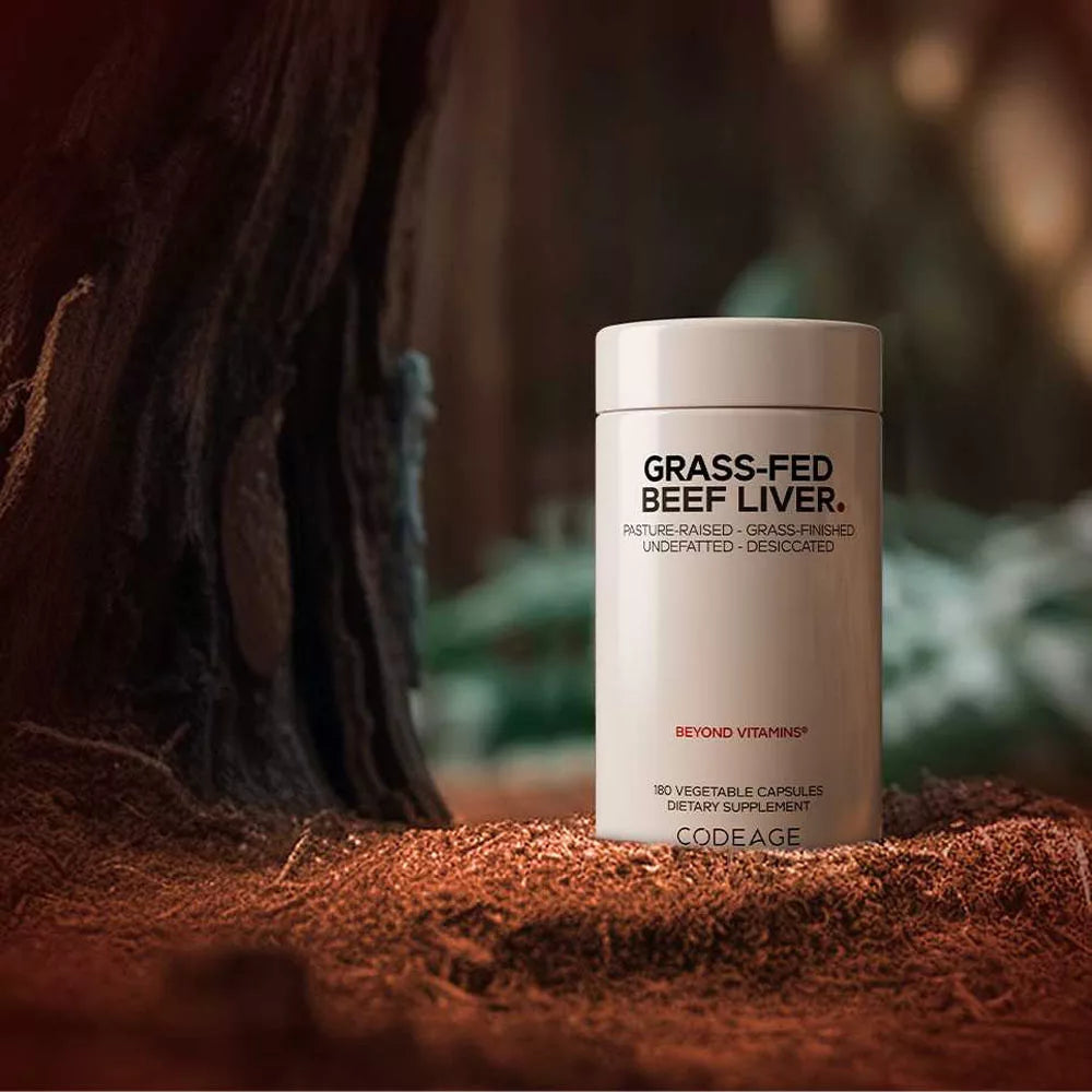 Codeage Grass Fed Beef Liver (180 Veg Capsules)
