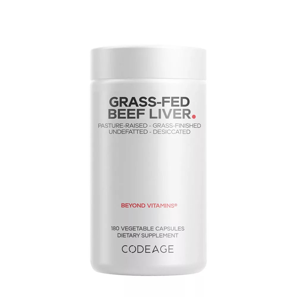 Codeage Grass Fed Beef Liver (180 Veg Capsules)
