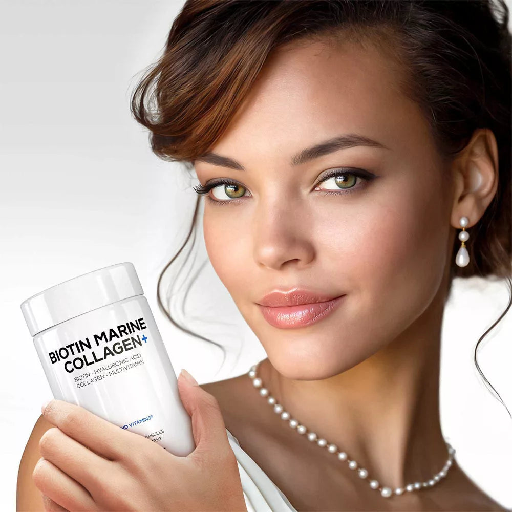 Codeage Biotin Marine Collagen (120 Veg Capsules)
