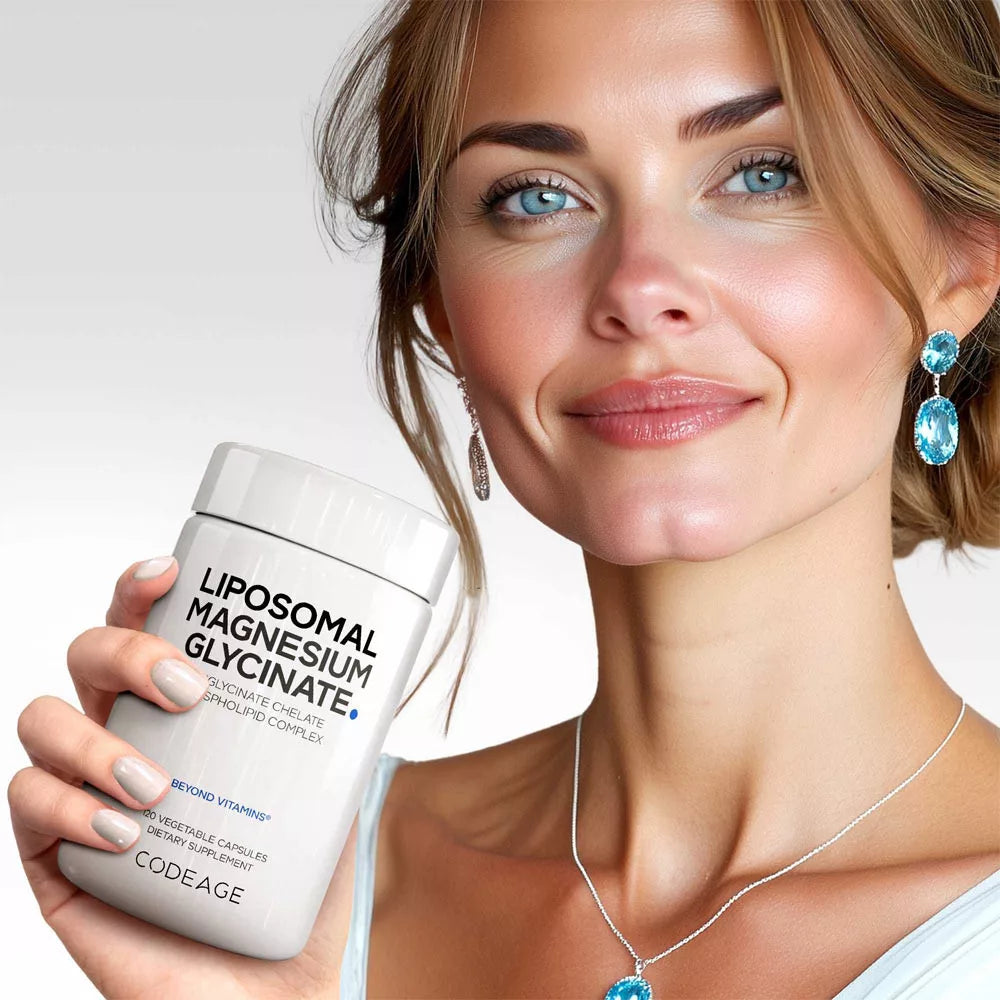 Codeage Liposomal Magnesium Glycinate Capsules (120 Veg Capsules)
