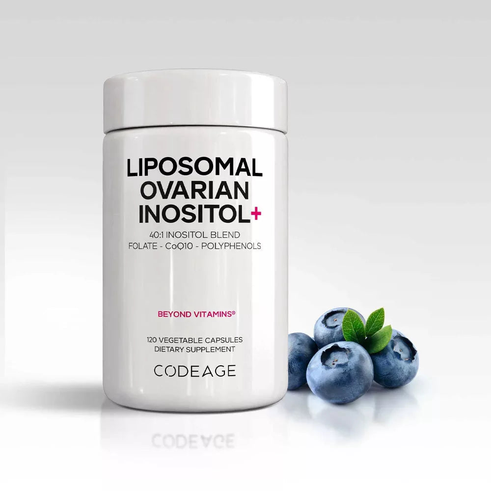 Codeage Liposomal Ovarian Inositol+ (120 Veg Capsules)