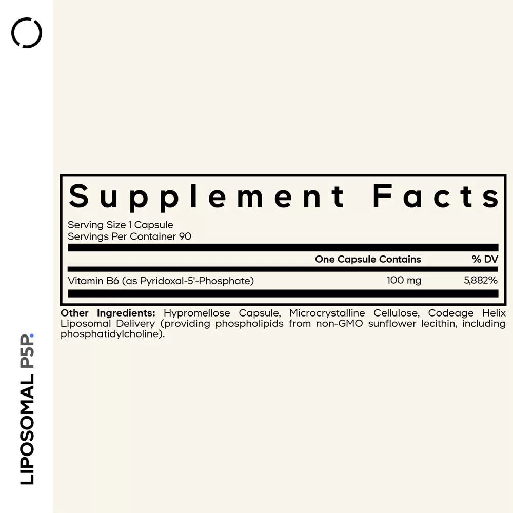 Codeage Liposomal P5P (90 Veg Capsules)