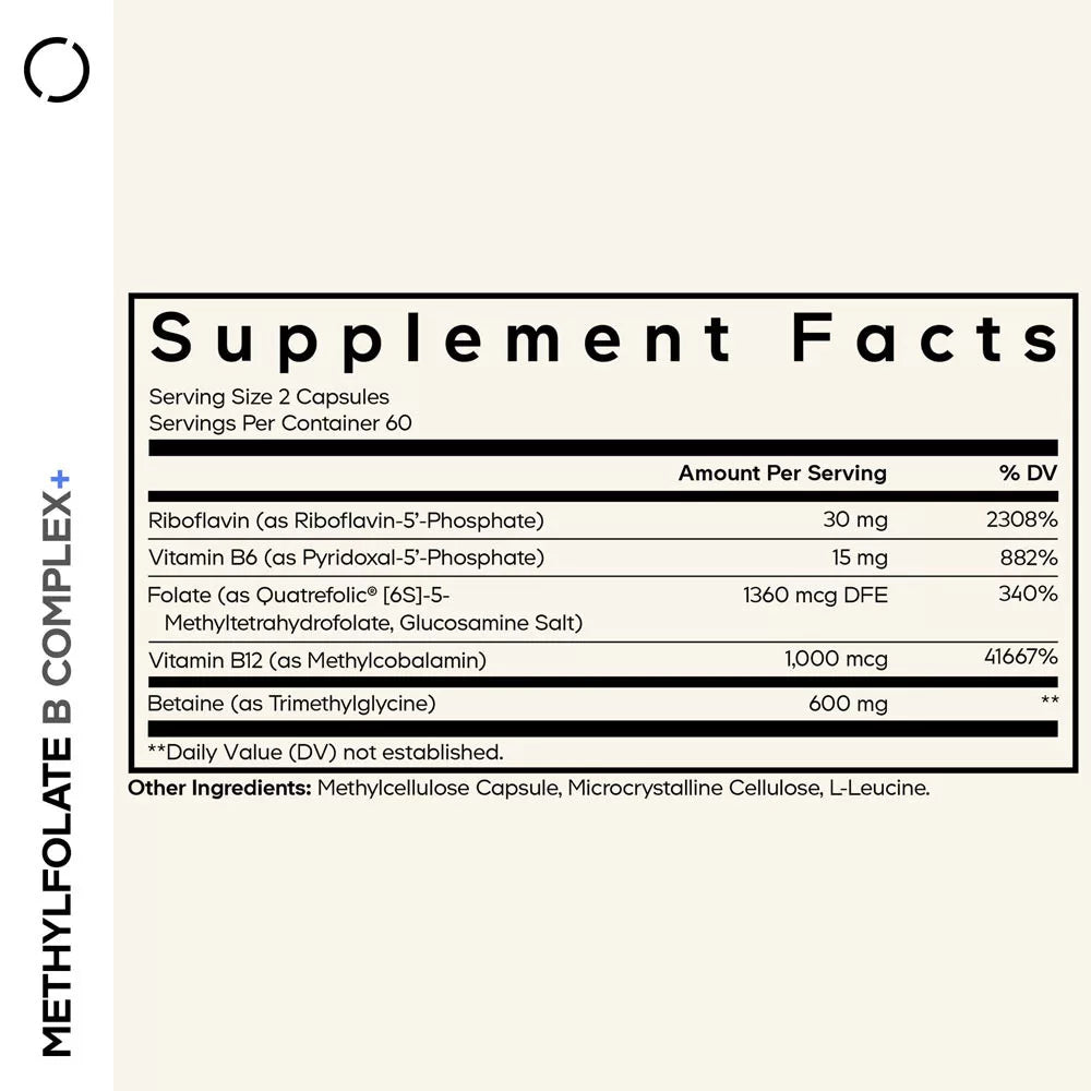 Codeage Methylfolate B Complex+ (120 Veg Capsules)