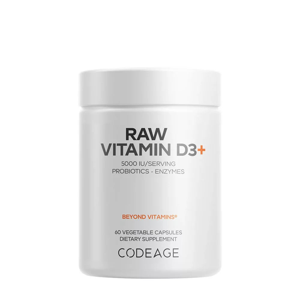 Codeage Raw Vitamin D3+ (60 Veg Capsules)