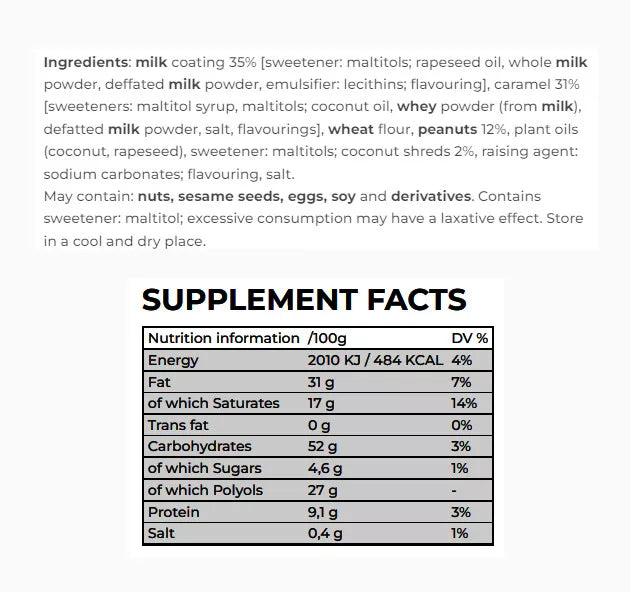 Nanosupps COOKIES - Protein Cookies (128 g, Coconut Caramell Peanut)