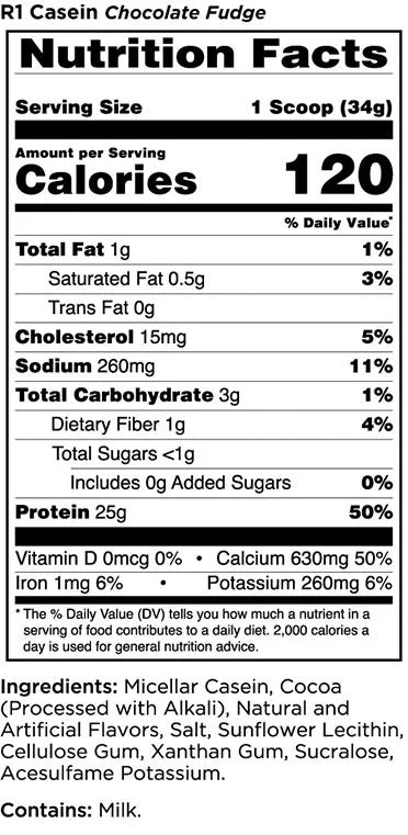 Rule1 Casein (1820 g, Chocolate Fudge)