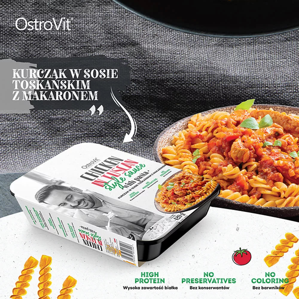 OstroVit Chicken dish in tuscan style sauce with pasta (420 g)