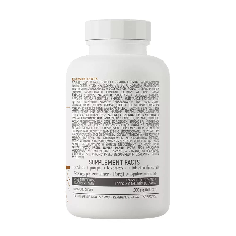 OstroVit Chromium Lozenges (90 Lozenges, Multifruit)