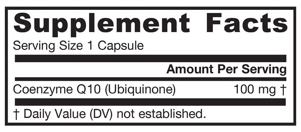 Jarrow Formulas Co-Q10 100 mg (60 Veggie Capsules)