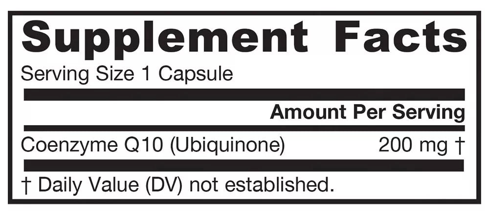 Jarrow Formulas Co-Q10 200 mg (60 Veggie Capsules)