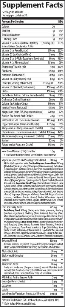 Trace Minerals Complete Foods Multi (120 Tablets)