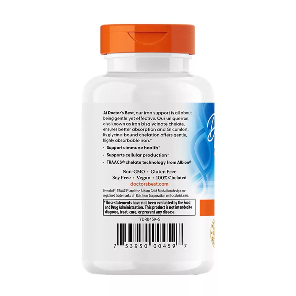 Doctor's Best High Absorption Iron 27 mg (120 Tablets)