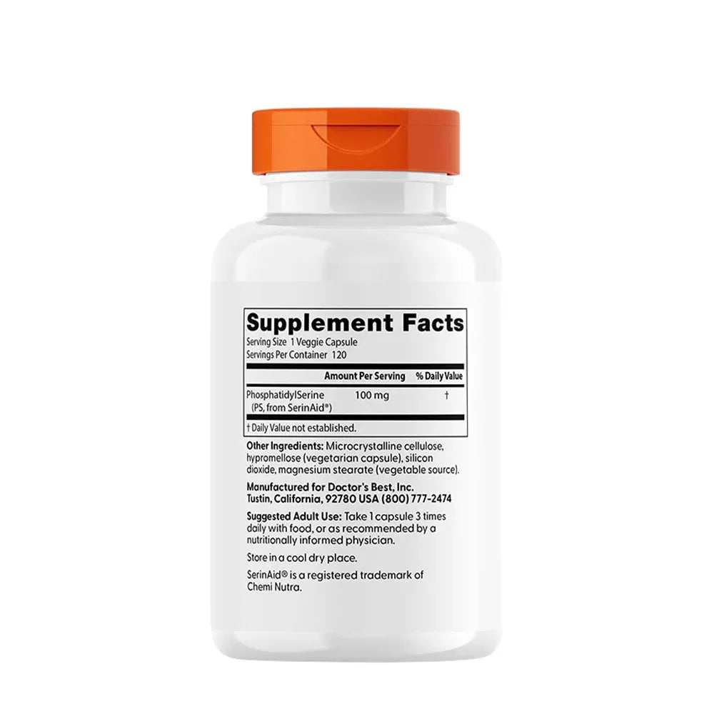 Doctor's Best Phosphatidyl Serine (120 Veggie Capsules)