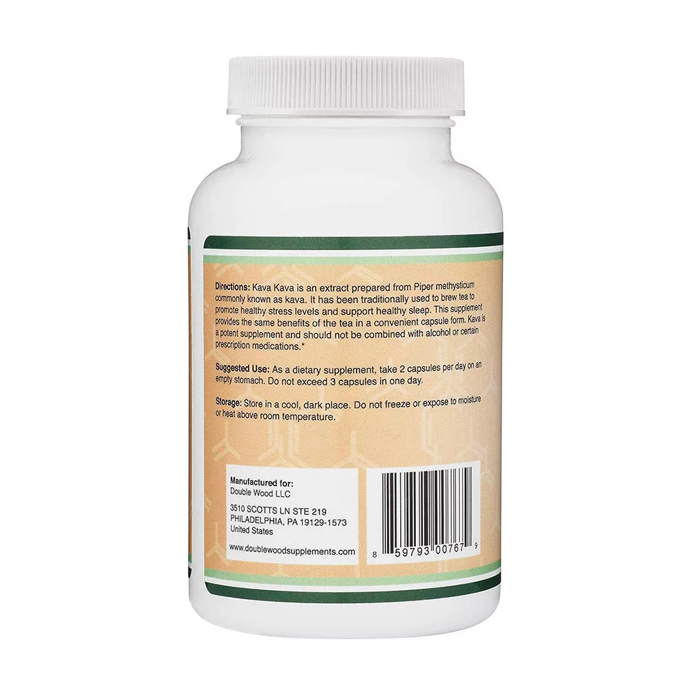 Double Wood Supplements Kava Kava 1000 mg (120 Capsules)