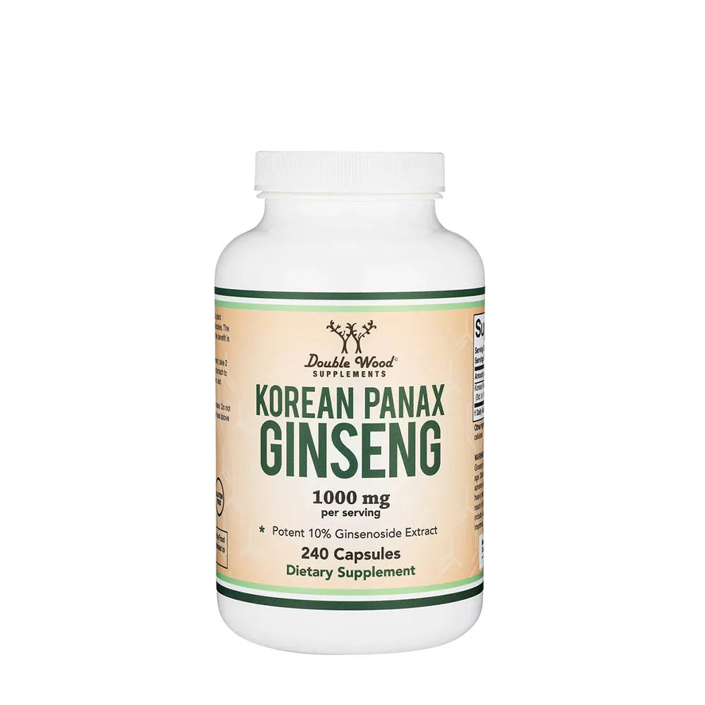 Double Wood Supplements Korean Panax Ginseng (240 Capsules)