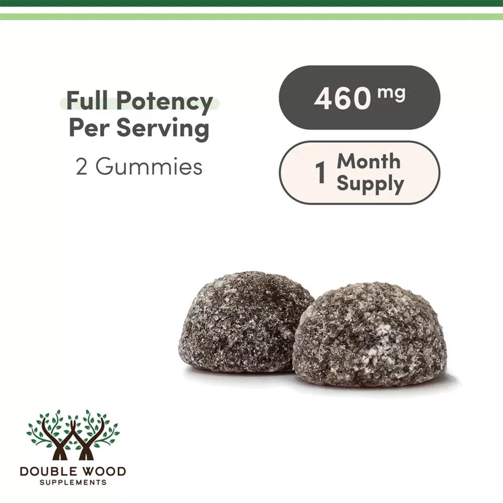 Double Wood Supplements Magnesium Glycinate Gummies (60 Gummies, Grape)