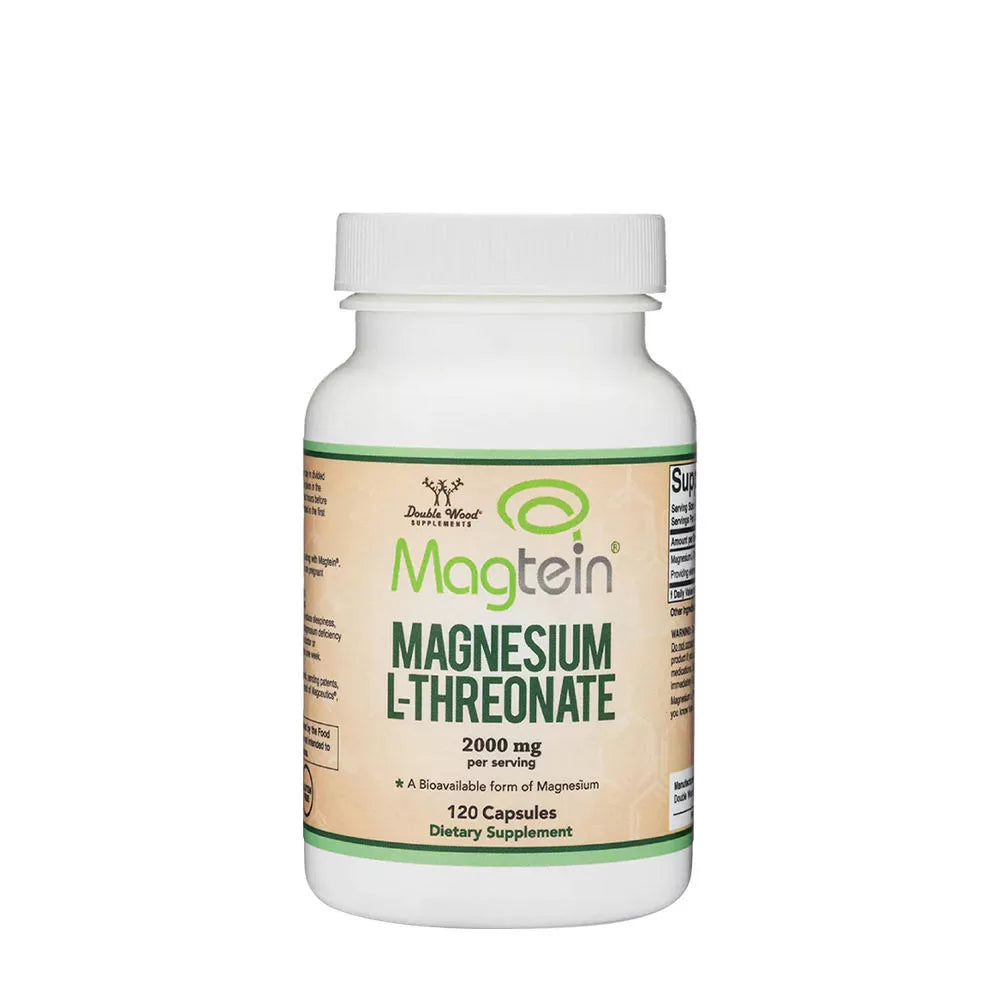 Double Wood Supplements Magnesium L-Threonate (Magtein) (120 Capsules)