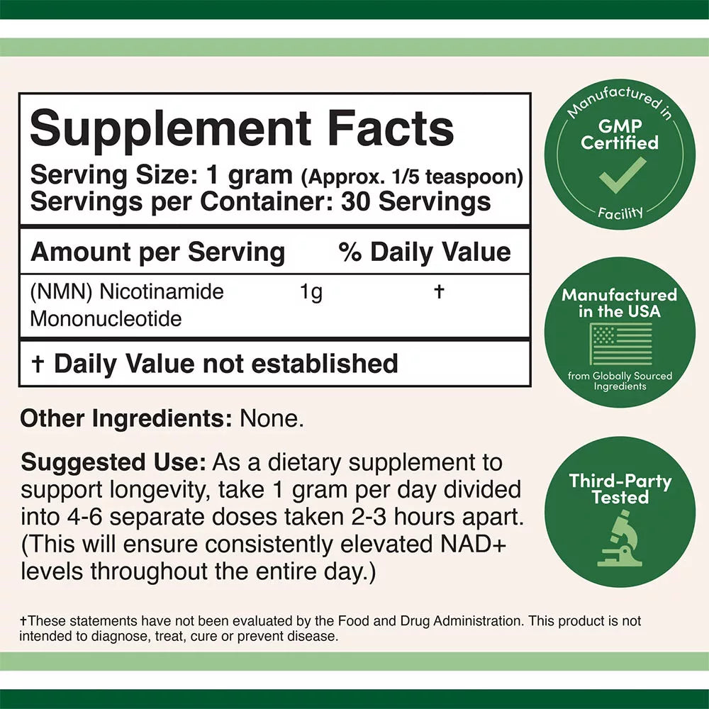 Double Wood Supplements NMN Powder (30 g)