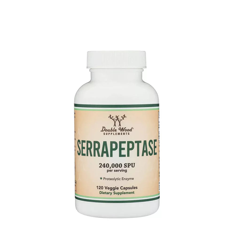 Double Wood Supplements Serrapeptase (120 Capsules)