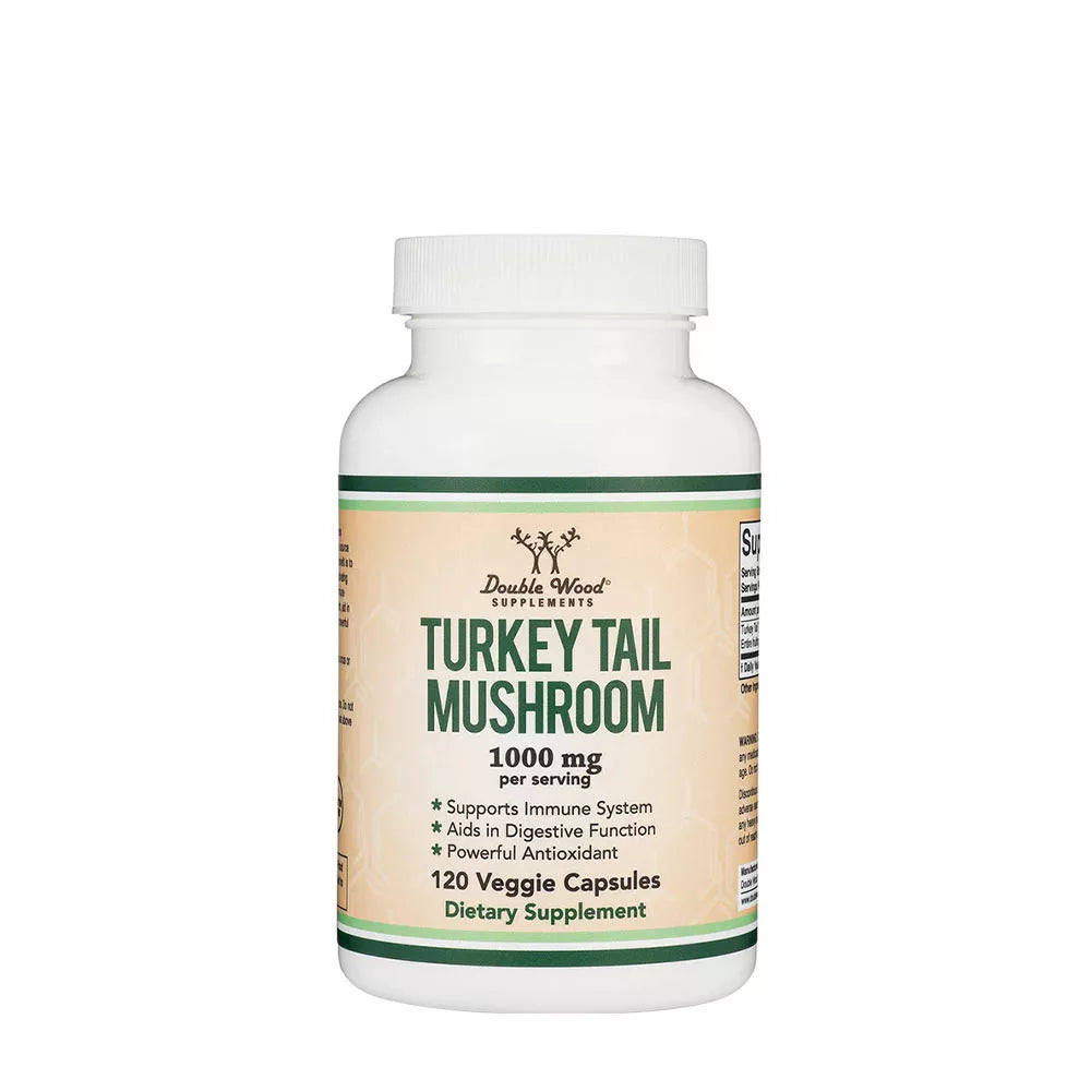 Double Wood Supplements Turkey Tail Mushroom (120 Capsules)