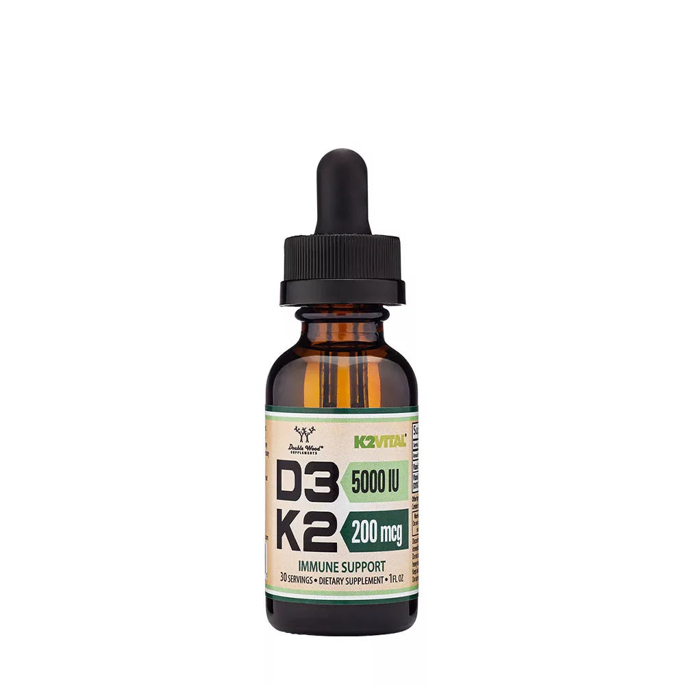 Double Wood Supplements Vitamin D3 + K2 Liquid (30 ml)