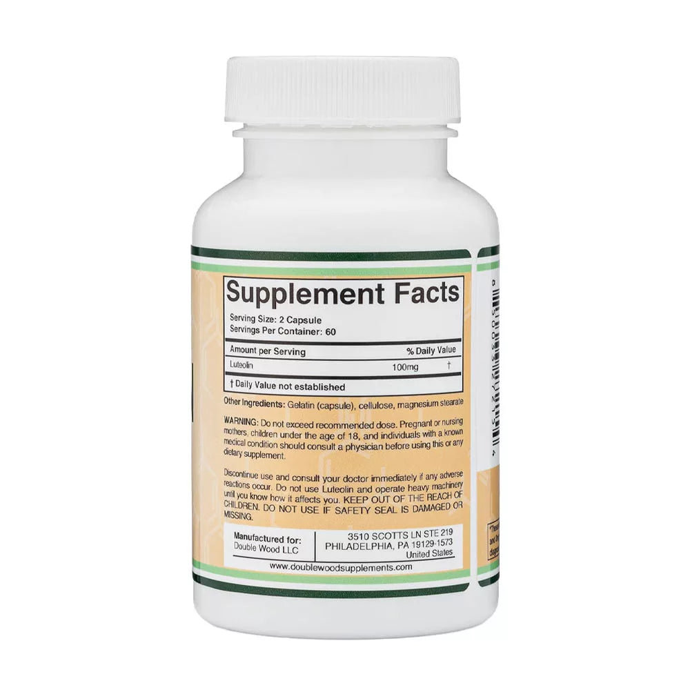 Double Wood Supplements Luteolin (120 Capsules)