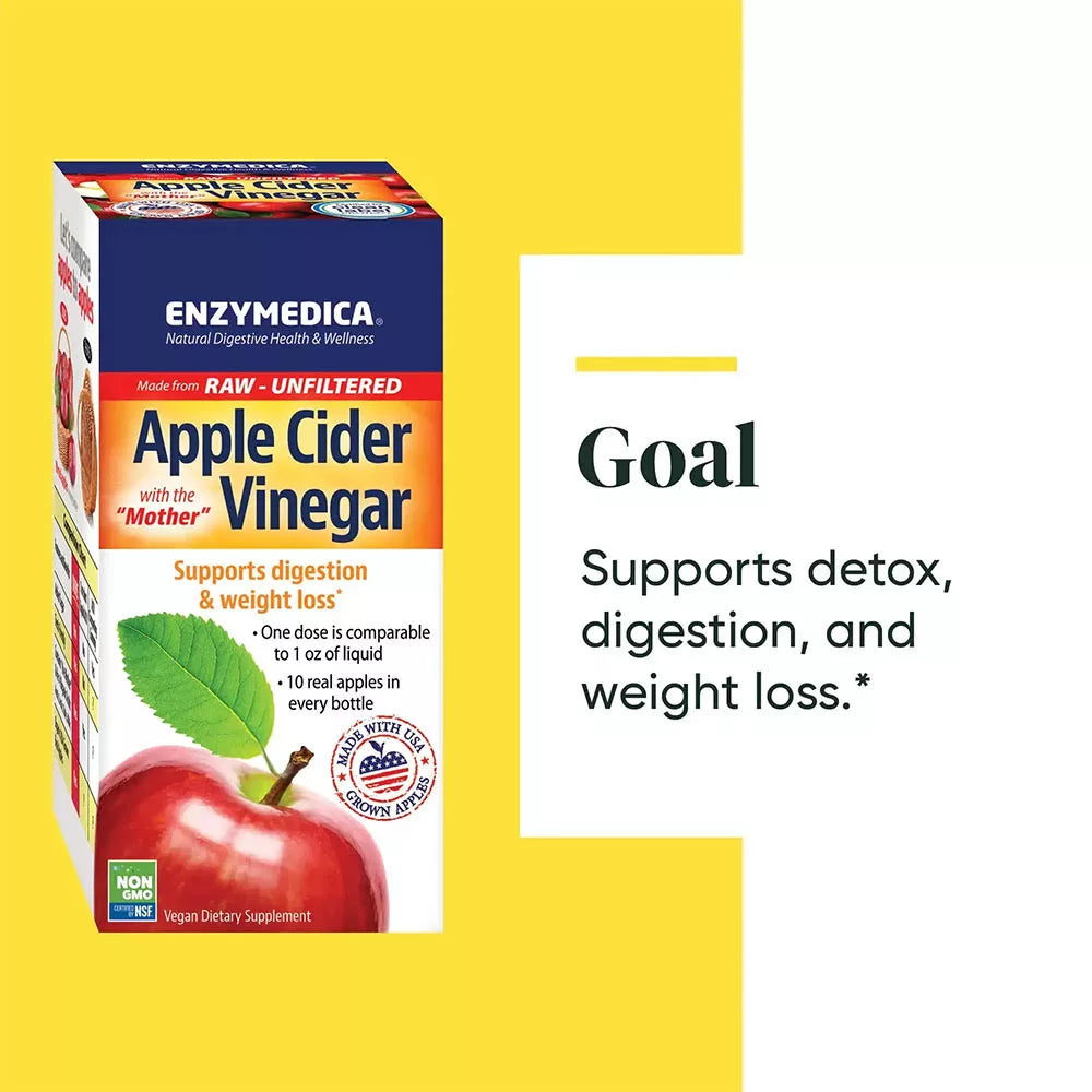 Enzymedica Apple Cider Vinegar (60 Capsules)
