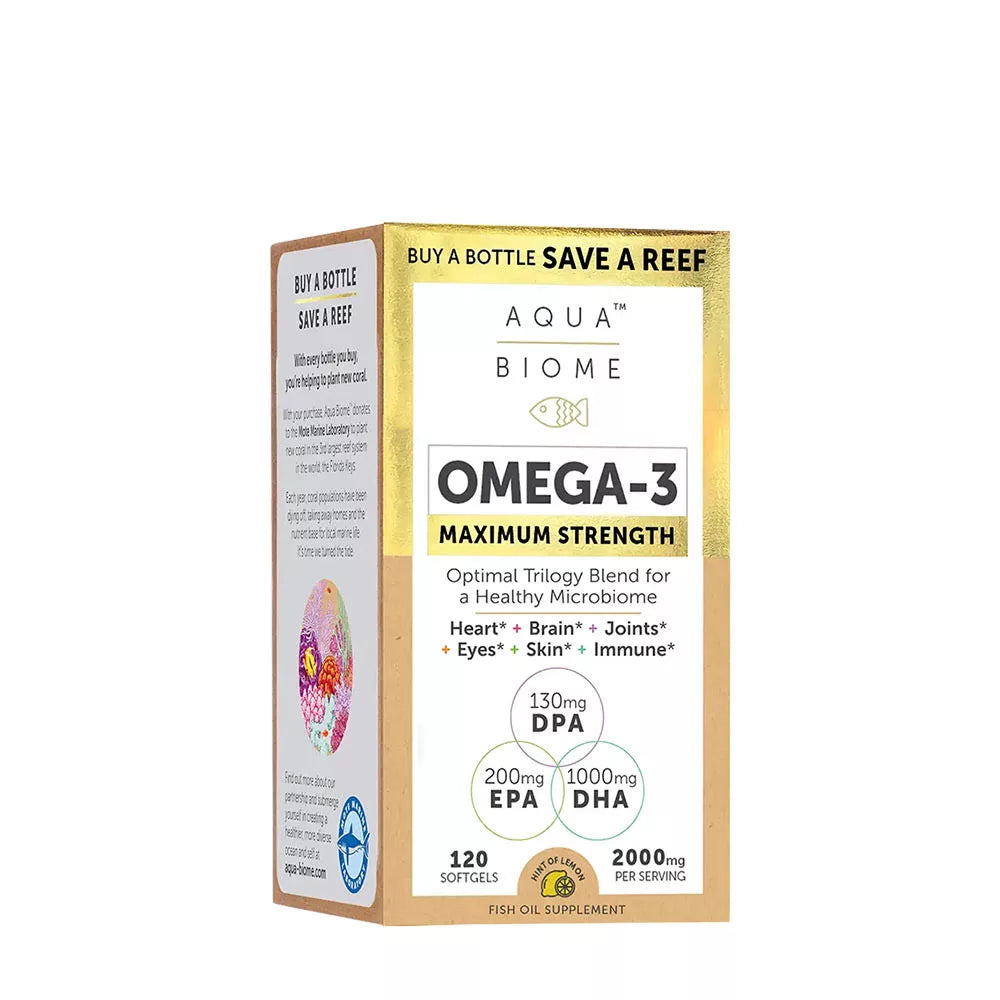 Enzymedica Aqua Biome Maximum Strength Omega 3 (120 Softgels)