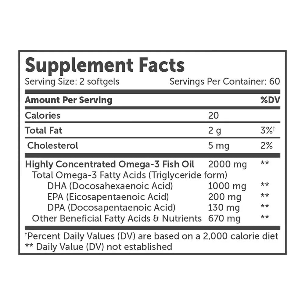 Enzymedica Aqua Biome Maximum Strength Omega 3 (120 Softgels)