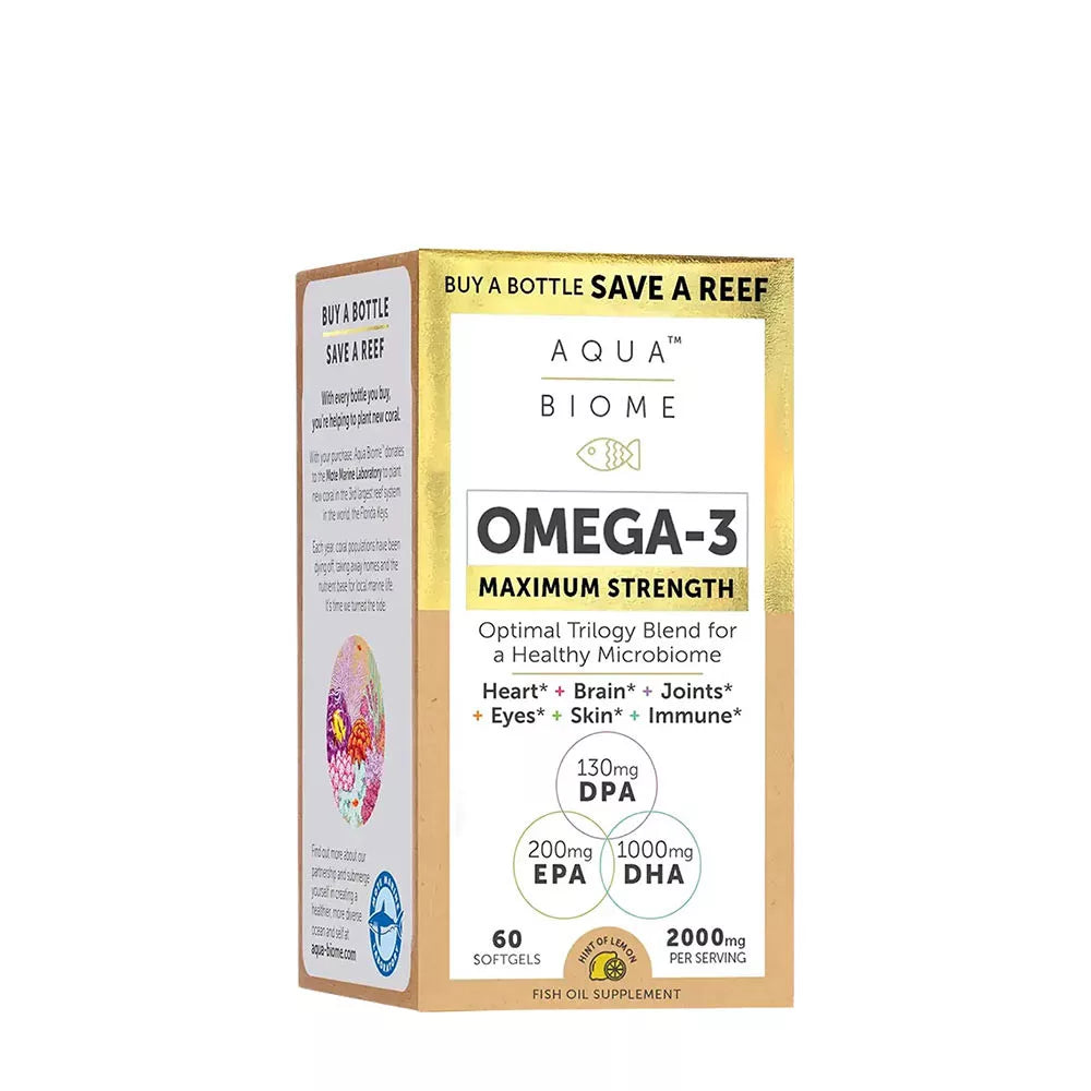 Enzymedica Aqua Biome Maximum Strength Omega 3 (60 Softgels)