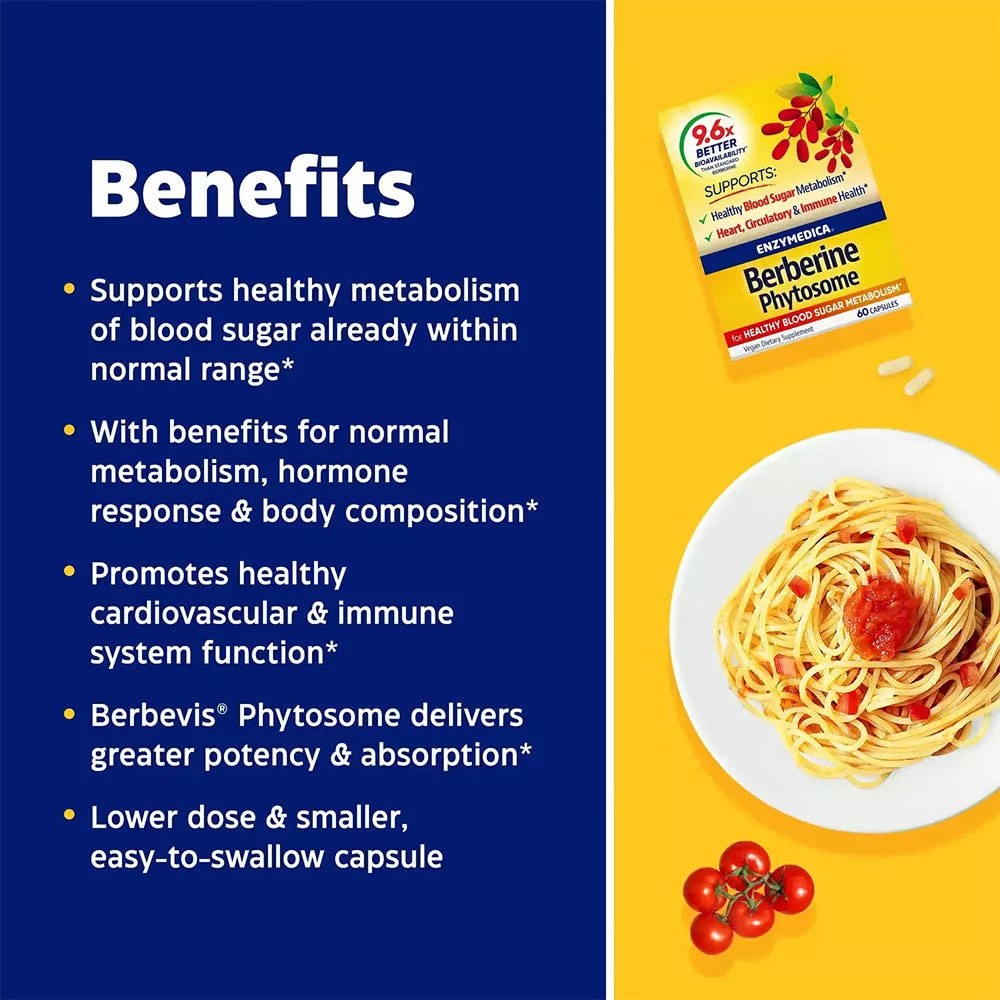 Enzymedica Berberine Phytosome® (60 Capsules)