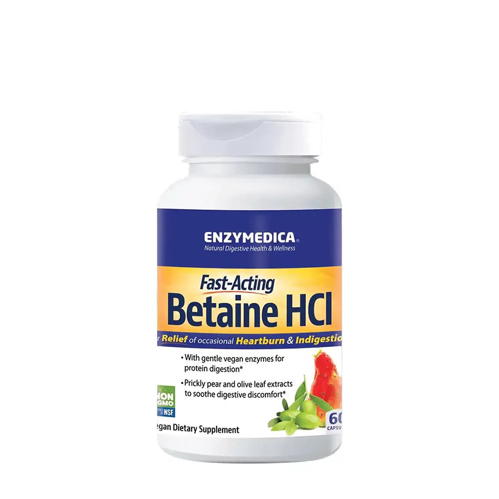 Enzymedica Betaine HCl (60 Capsules)