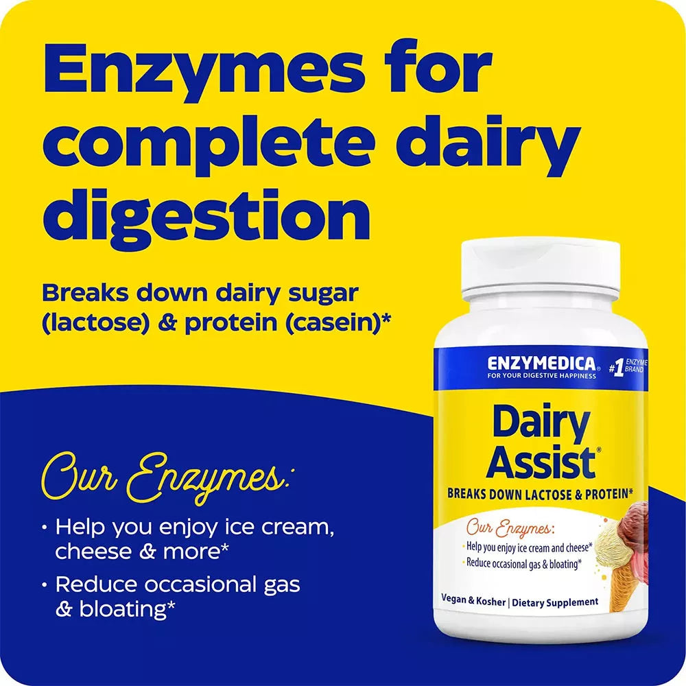 Enzymedica DairyAssist® (30 Capsules)