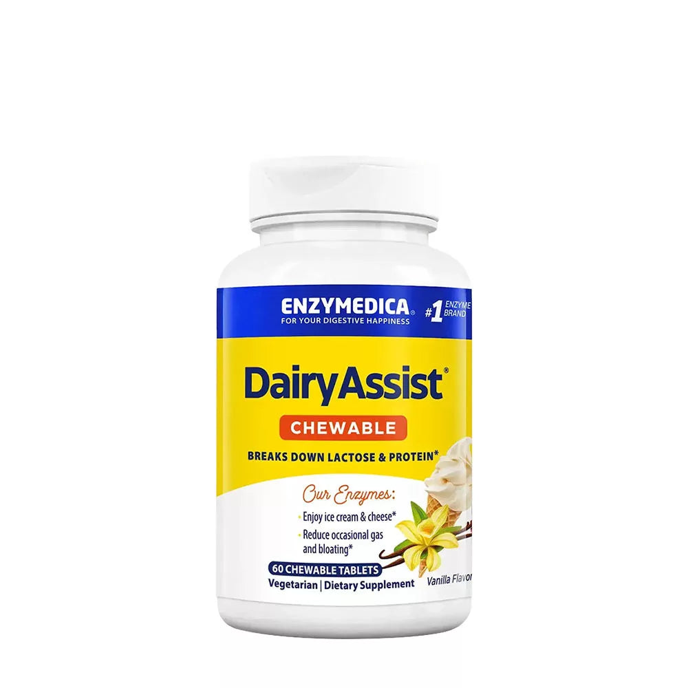 Enzymedica DairyAssist® Chewable (60 Chewable Tablets, Vanilla)