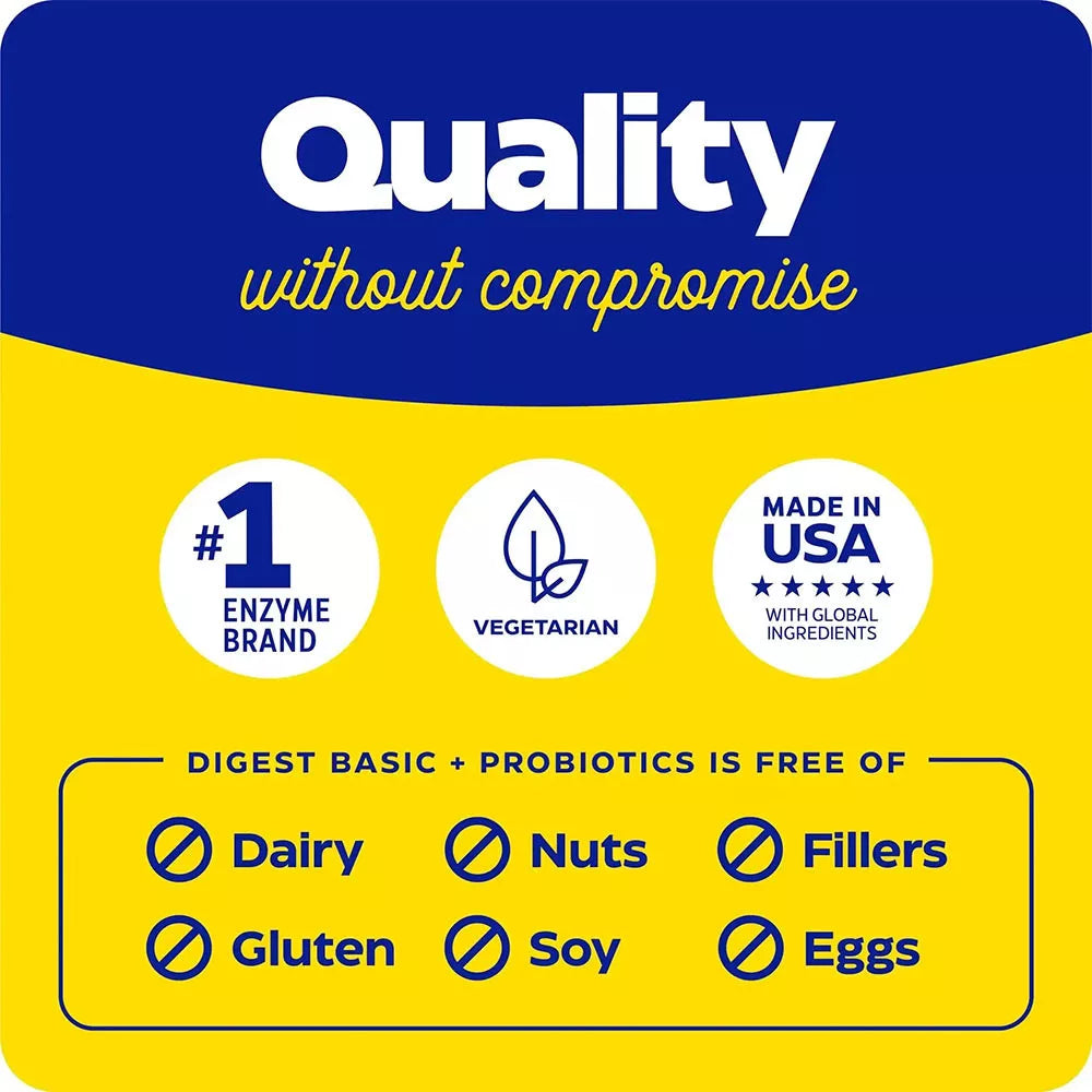 Enzymedica Digest Basic® + Probiotics (90 Capsules)
