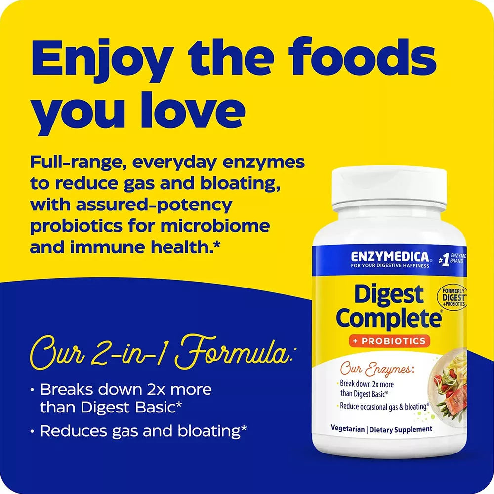 Enzymedica Digest Complete® + Probiotics (90 Capsules)